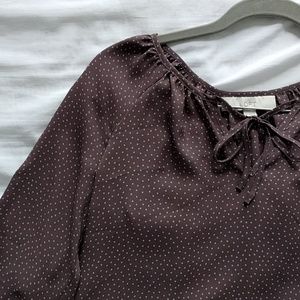 Like new LOFT tie neck blouse